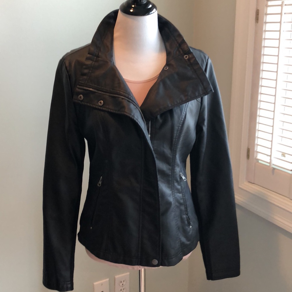 Vegan Leather Jacket - Picture 5 of 7